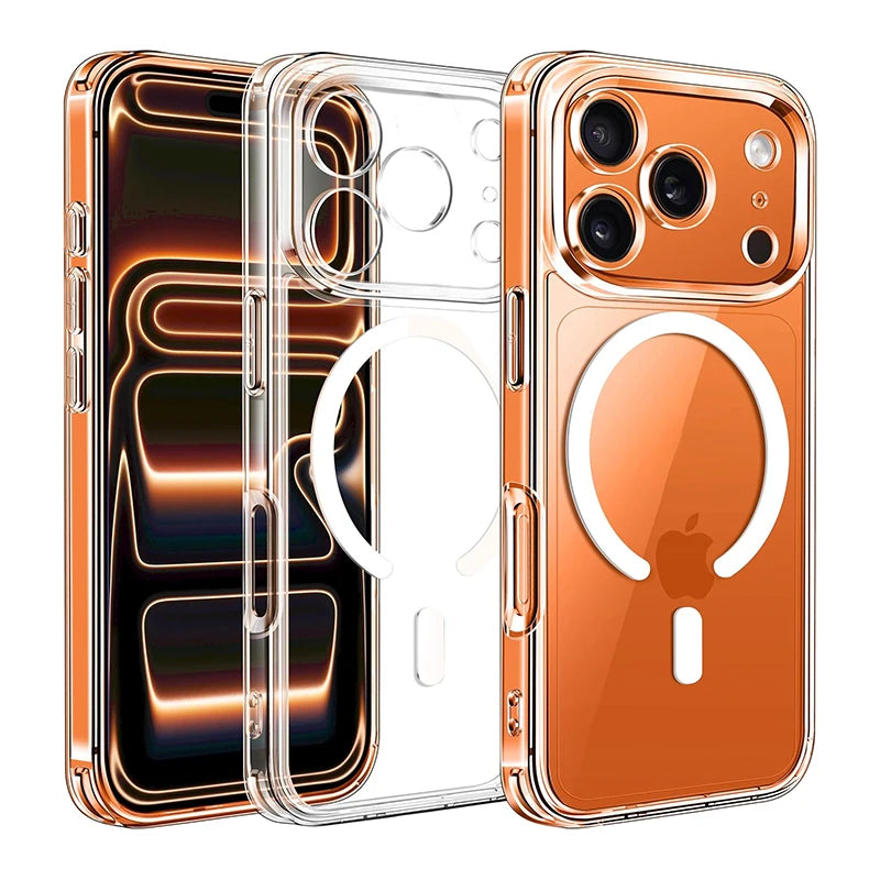 Magnetic Magsafe Wireless Charging Case For iPhone 17 Pro Max Hybrid Hybrid Hard Cover For Apple iPhone 17Pro for iPhone17ProMax