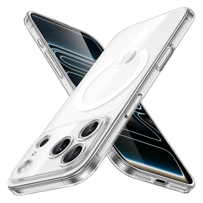 Magnetic Magsafe Wireless Charging Case For iPhone 17 Pro Max Hybrid Hybrid Hard Cover For Apple iPhone 17Pro for iPhone17ProMax