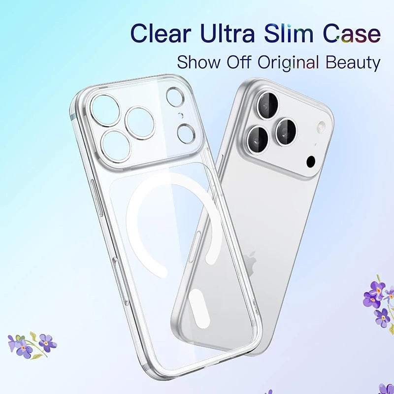 Magnetic Magsafe Wireless Charging Case For iPhone 17 Pro Max Hybrid Hybrid Hard Cover For Apple iPhone 17Pro for iPhone17ProMax